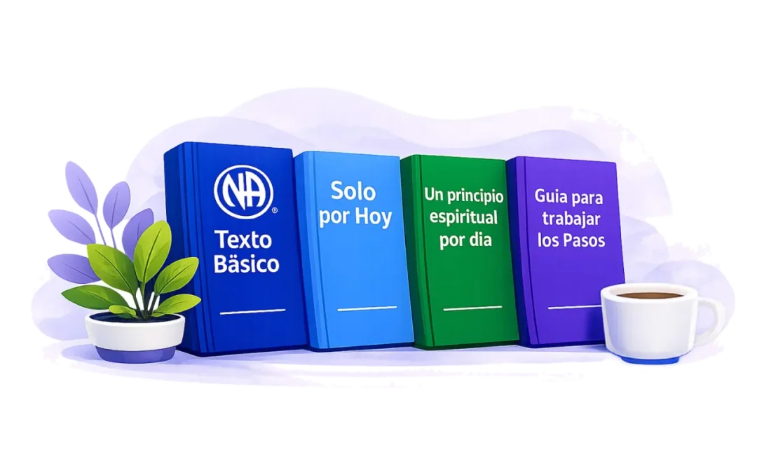 Cuatro libros de recuperación de Narcóticos Anónimos