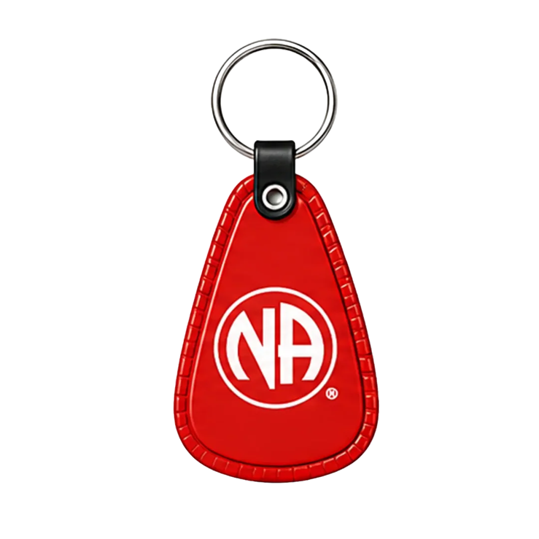 Llavero rojo de Narcóticos Anónimos